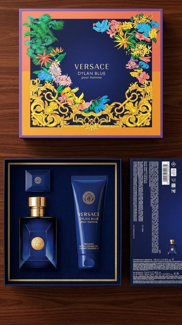 Versace Pour Homme Dylan Blue Gift Set ( 3 Pieces )