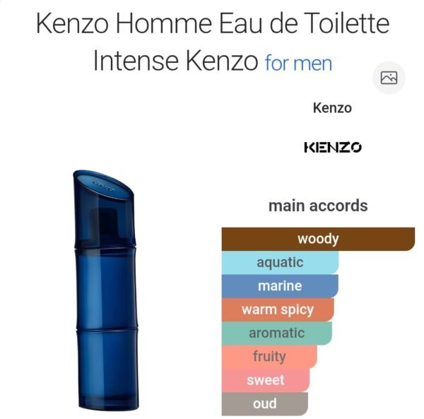 Kenzo Edt Intense 110ml
كينزو اوم او دو تواليت انتنس