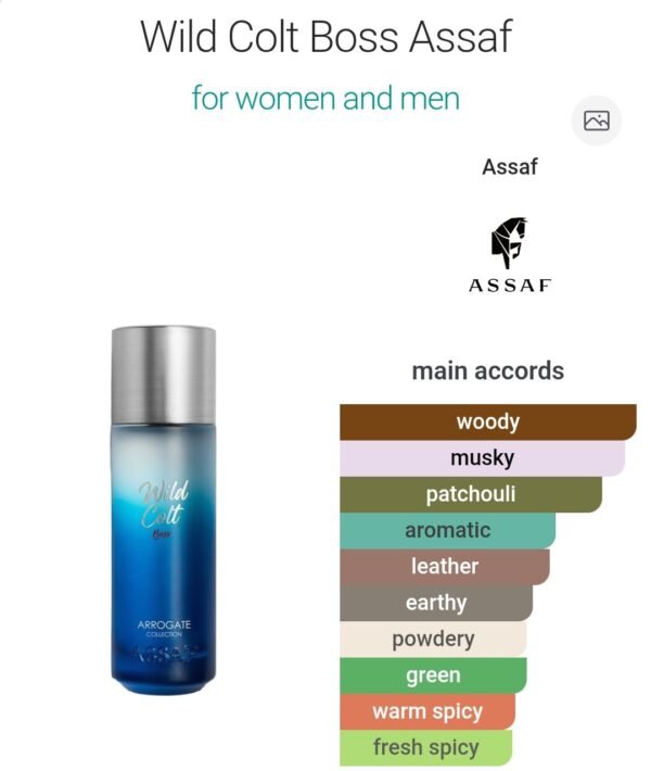 Wild Colt Boss 200ml Assaf
وايلد كولت بوص ٢٠٠ملي من عساف