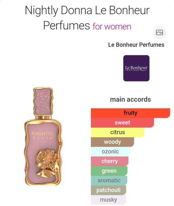 Nightly Donna 100ml Le Bonheur 
نايتلي دونا ١٠٠ملي من لابونير