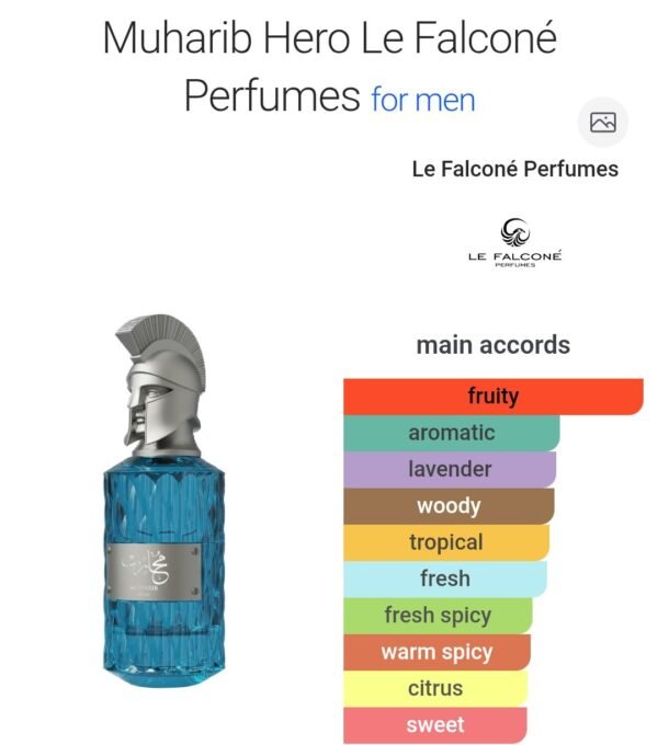 Muharib Hero 85ml Le Falcone
محارب هيرو ٨٥ملي من لو فالكون